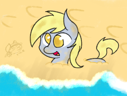 rice-inspace:  “Draw a pony at the beach” Newbie