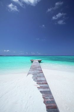 fragmentworld:  wolverxne:  Jetty Leading to the Ocean - Maldives