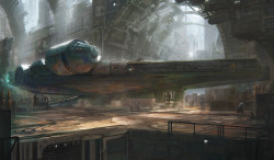 run2damoon:    Millennium Falcon by  Leon Tukker   