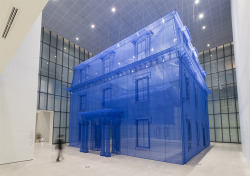 cubebreaker:This installation by Do Ho Suh used silk to recreate