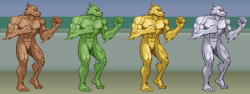 scrollboss:  Here’s my recreation of the werewolf sprite from