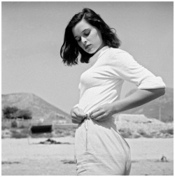 Lucia Bosé in the Beach italy 1949 Getty Archive