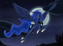 theponyartcollection:  Luna - Princess of Night by =RoyallyCrimson