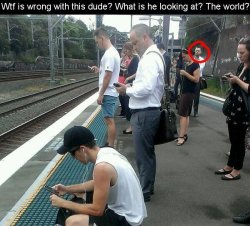 Must’ve forgot his phone …