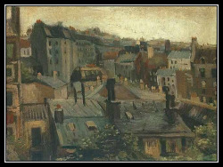 adhemarpo:  Vincent van Gogh - Les toits de Paris 