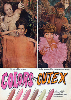 gravesandghouls:  Cutex Halloween ads, 1966