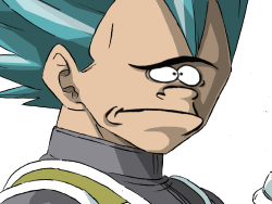 awkwardvegetaphotos:  “You dare mock the Son of a Saiyan?”“Life