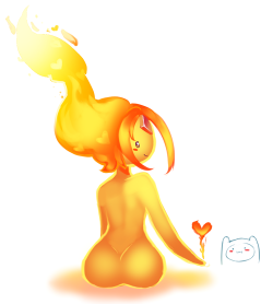 Extra Butt doodles!Butt Request #8 (My own request.)Flame Princess(Too