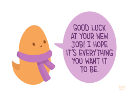 positivedoodles:  [drawing of an orange ghost in a purple scarf