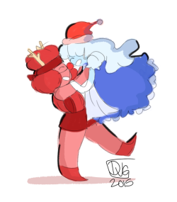 delvg:  Rubydolph and her Santapphire wish u a very merry Christmas