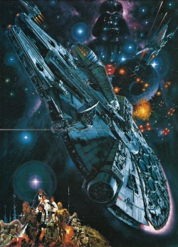 sciencefictiongallery:  Noriyoshi Ohrai - Star Wars, 1982. 