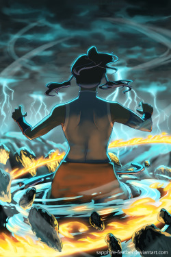 sapphirefeathersketch:  And thus completes the entire set! Korra