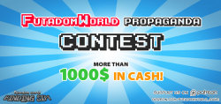 futadomworld-game:   ART CONTEST  FUTADOMWORLD PROPAGANDAOVER