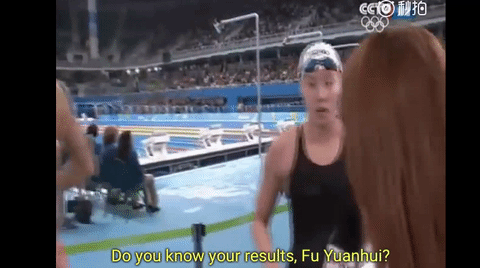 idleywastingaway:  micdotcom:   Watch: Chinese swimmer Fu Yuanhui had no idea she won a Bronze medal   YASSSSSS 