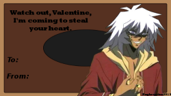 hughesiverse:  YuGiOh Valentine’s day cards, because Valentine’s