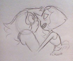 flavoir:  headcanon that Pearl is rlly bad at flirting but Amethyst