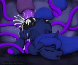 Luna and tentacle monster thing.