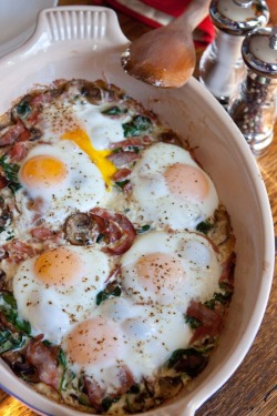 weeheartfood:  Baked_eggs_mushrooms_2