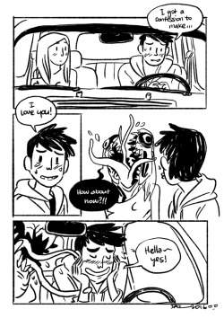 tohdaryl:  The Confession Some super random silly comic for practice…