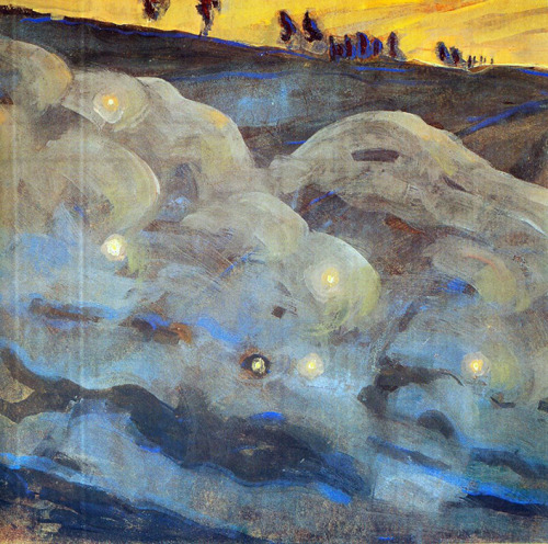 Mikalojus Konstantinas ÄŒiurlionis.Â Sparks (I). 1906.