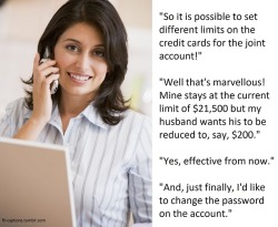 Caption: So it is possible to set different limits on the credit