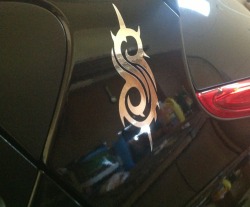 CHROME SLIPKNOT TRIBAL S ON MY CAR