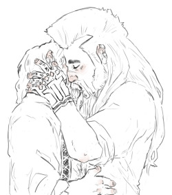 ladynorthstar:  young Dwalin and Thorin sharing a sweet, passionate