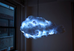 sixpenceee:Cloud lamp that creates a thunderstorm Richard Clarkson