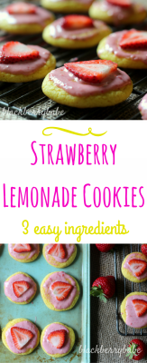 foodffs:  Super easy Strawberry Lemonade Cookies.  3 ingredient