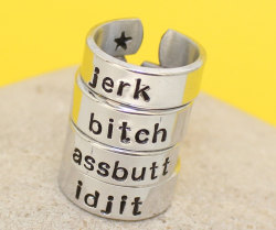 geek-studio:  Geeky and customizable hand stamped jewellery by