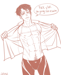 juloxe:  So I started watching Free!Perfect opportunity to draw