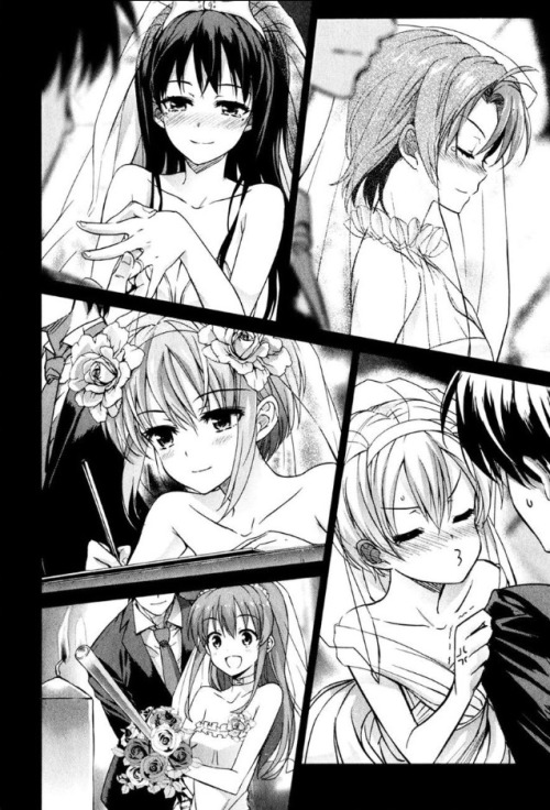 moe-is-life:  This is how you do a harem ending  OH YM FUCK IN GOD