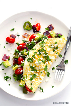 hoardingrecipes:Mexican Egg White Omelet