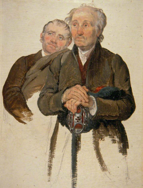 artist-george-harvey:  Two Covenanters, 1830, George Harveyhttps://www.wikiart.org/en/george-harvey/two-covenanters-1830