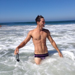 mrturk:  Andrew Lewandowski takes the new Mr Turk Bondi Swim