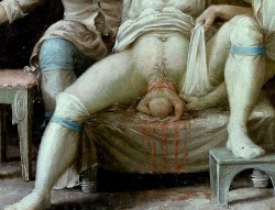 achasma:A birth-scene (detail) by an unknown artist, c. 1800.