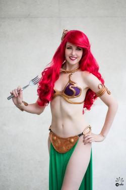 queens-of-cosplay:  Slave Leia Ariel