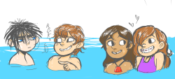 amkoyy:  Day3: Summer/Goofing off double date?? drawing norman