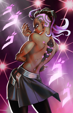 hawfstuff:  Dios mio! Quick Sombra print for this years Frag