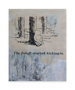 huycke-key:  “The Zoloft Started Kicking In” Mixed Media