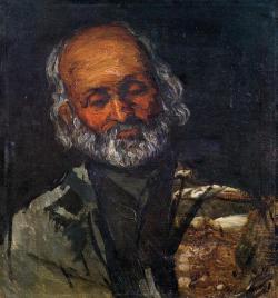 artist-cezanne: Head of an Old Man, 1866, Paul CezanneSize: 51x48
