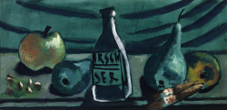 kundst:  Max Beckmann (Ger. 1884-1950)Stillleben mit Kirschwasserflasche