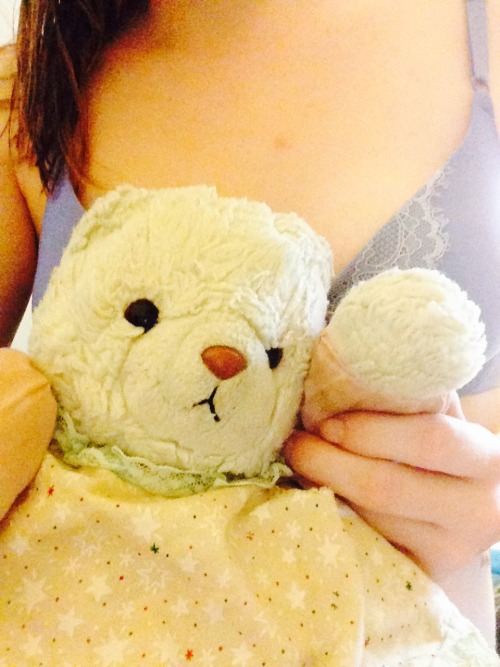 dreamiedaddy:  My precious little one who is the first Stuffie Saturday submission today. For some reason it was not letting her submit so I am posting it for her. This is Teddy and she has had her since she was physically just a baby. Even though deep