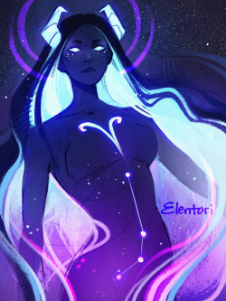 elentori-art:  💙♈️💜  