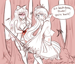 blake sit the fuCK DOWn weiss is trying to save ur ass goddamn