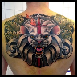 thievinggenius:  Tattoo done by Bartosz Panas. @panas_bartosz