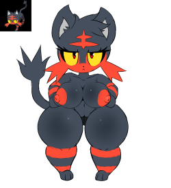 kirbot12:  i drew some Litten a while back, and after getting