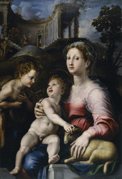 elegantiaearbiter:Madonna and Child with Saint John the Baptist,