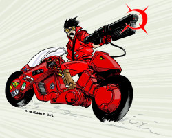 thestuffbit:  Akira’s Kaneda by Andy MacDonald.