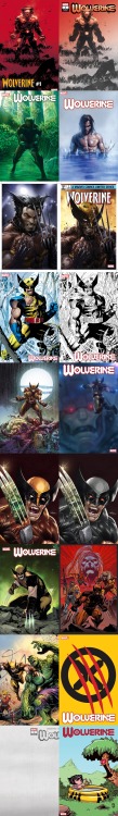 wolverineholic:  Wolverine Vol 7 #1 (2020) covers so far from